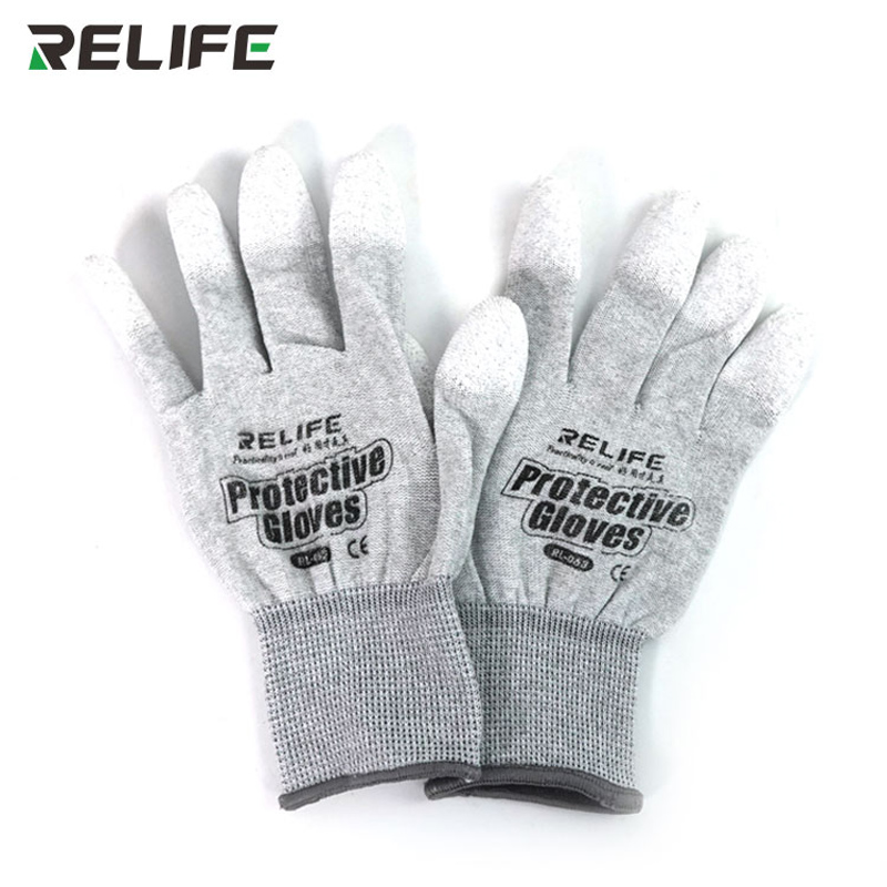 Tools For Electronic Workshop - RELIFE RL-063 Antistatische rutschfeste Handschuhe PU-isolierbeschichteter