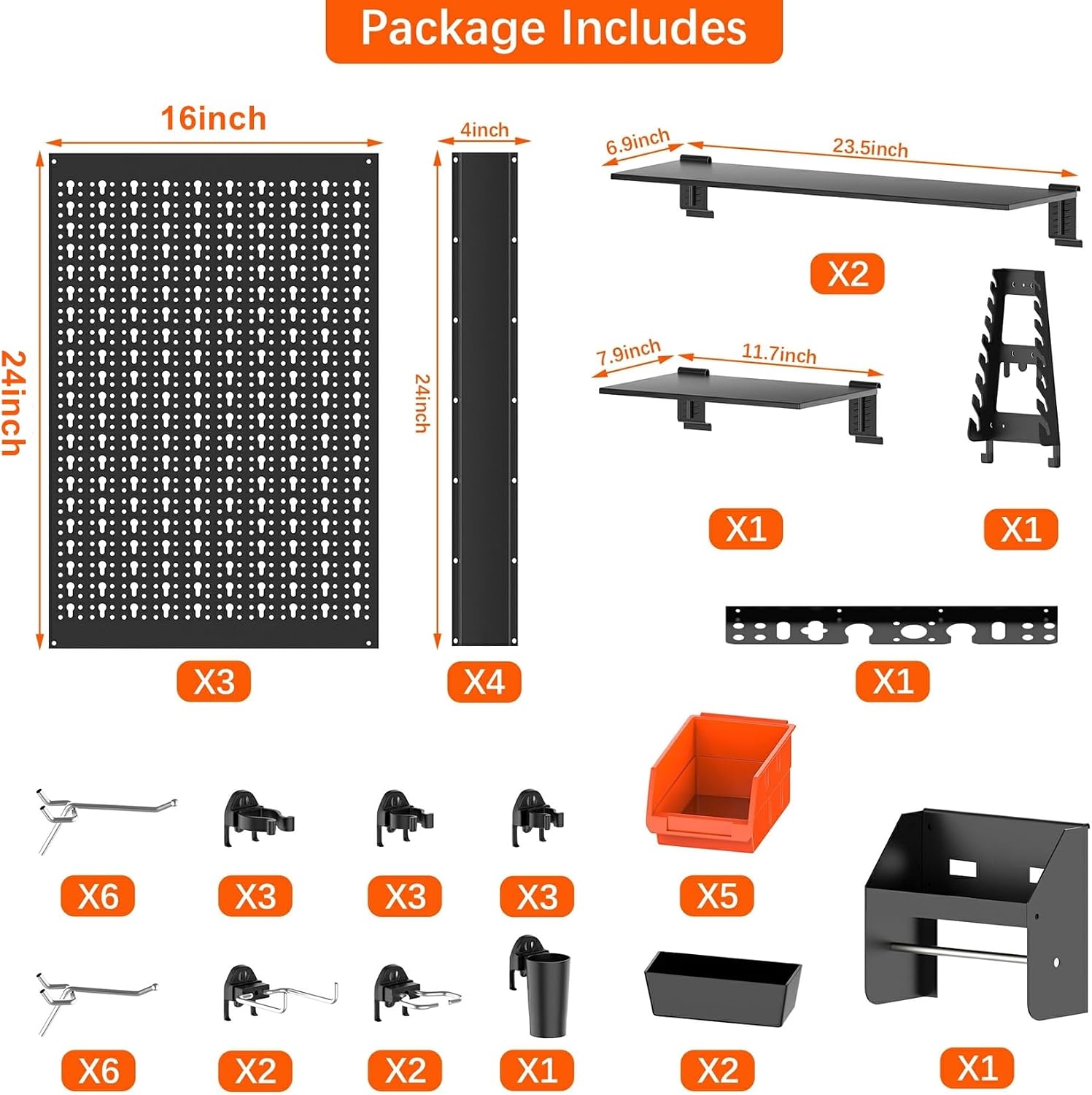 Metall-Lochplatten-Wand-Organi – Workshop Tools.Hanging Board Bewertung und Preis