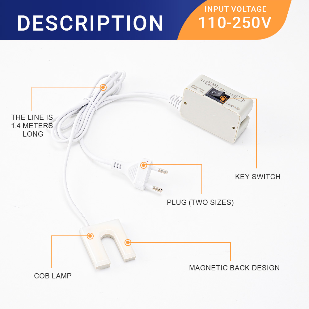 10-LED-Nähmaschinenleuchte, U- – Workshop Tools Table Bewertung und Preis
