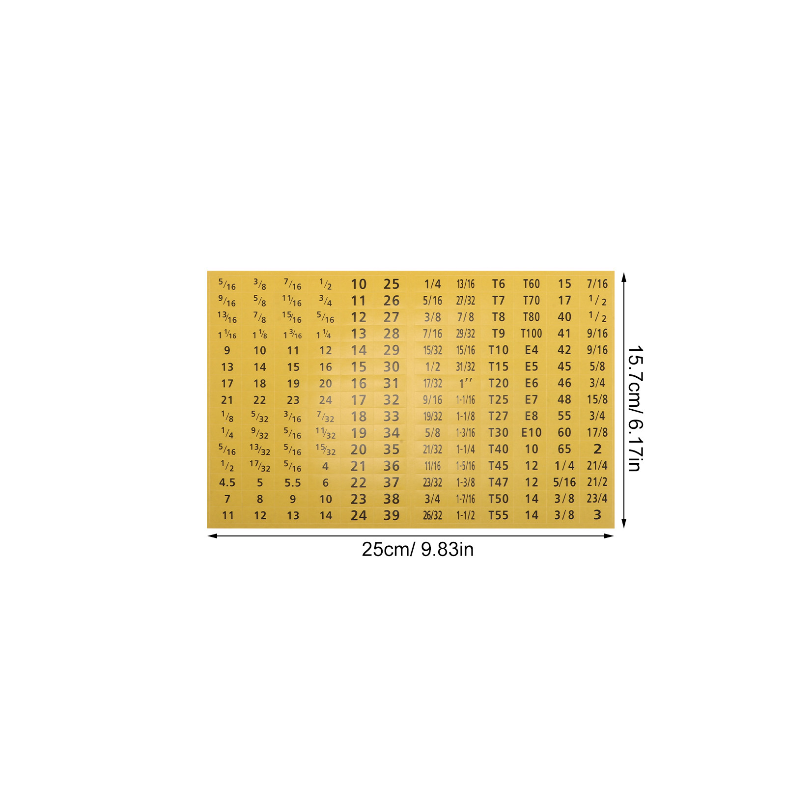 20 Blatt Steckschlüssel-Aufkle – Tools For Workshop Bewertung und Preis